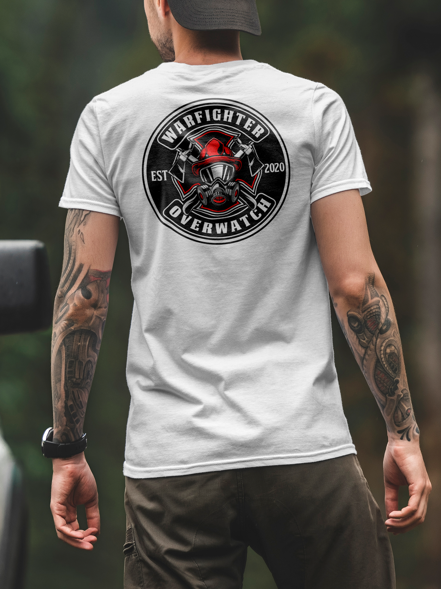 WFOW Firefighter Crossed Axes Tee