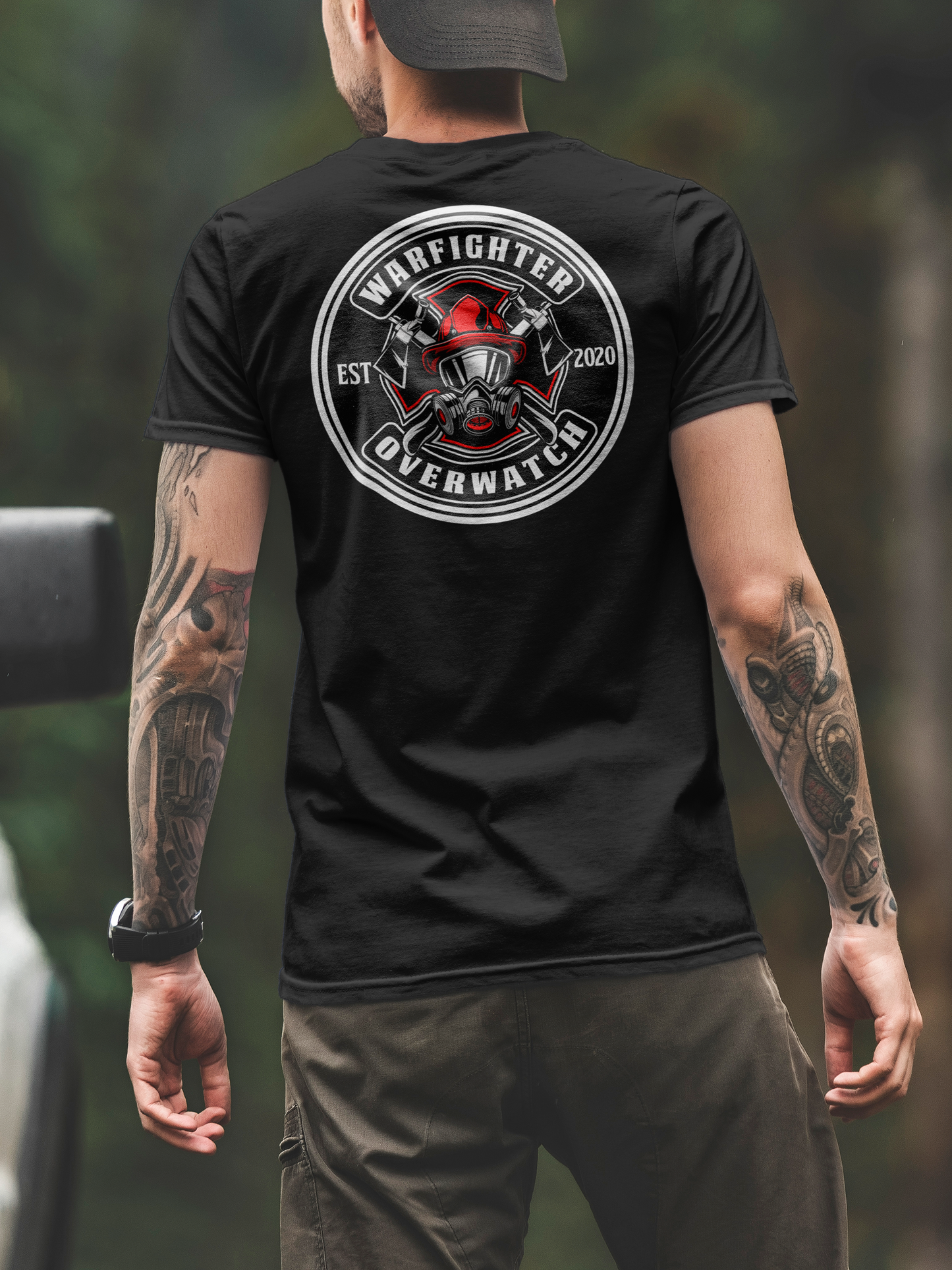 WFOW Firefighter Crossed Axes Tee