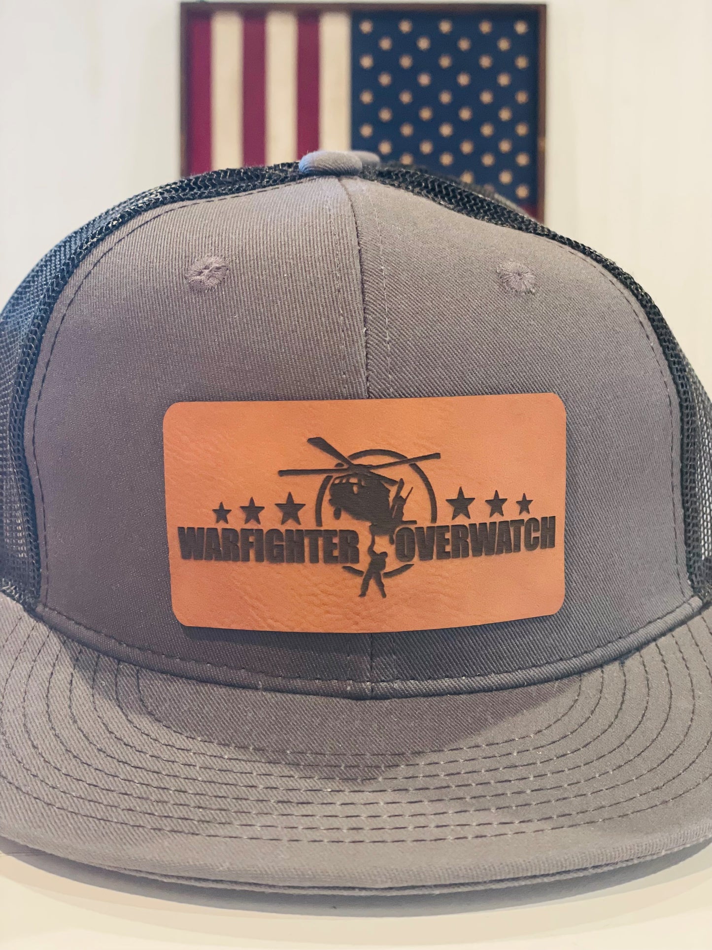 Leather Patch Trucker Hat