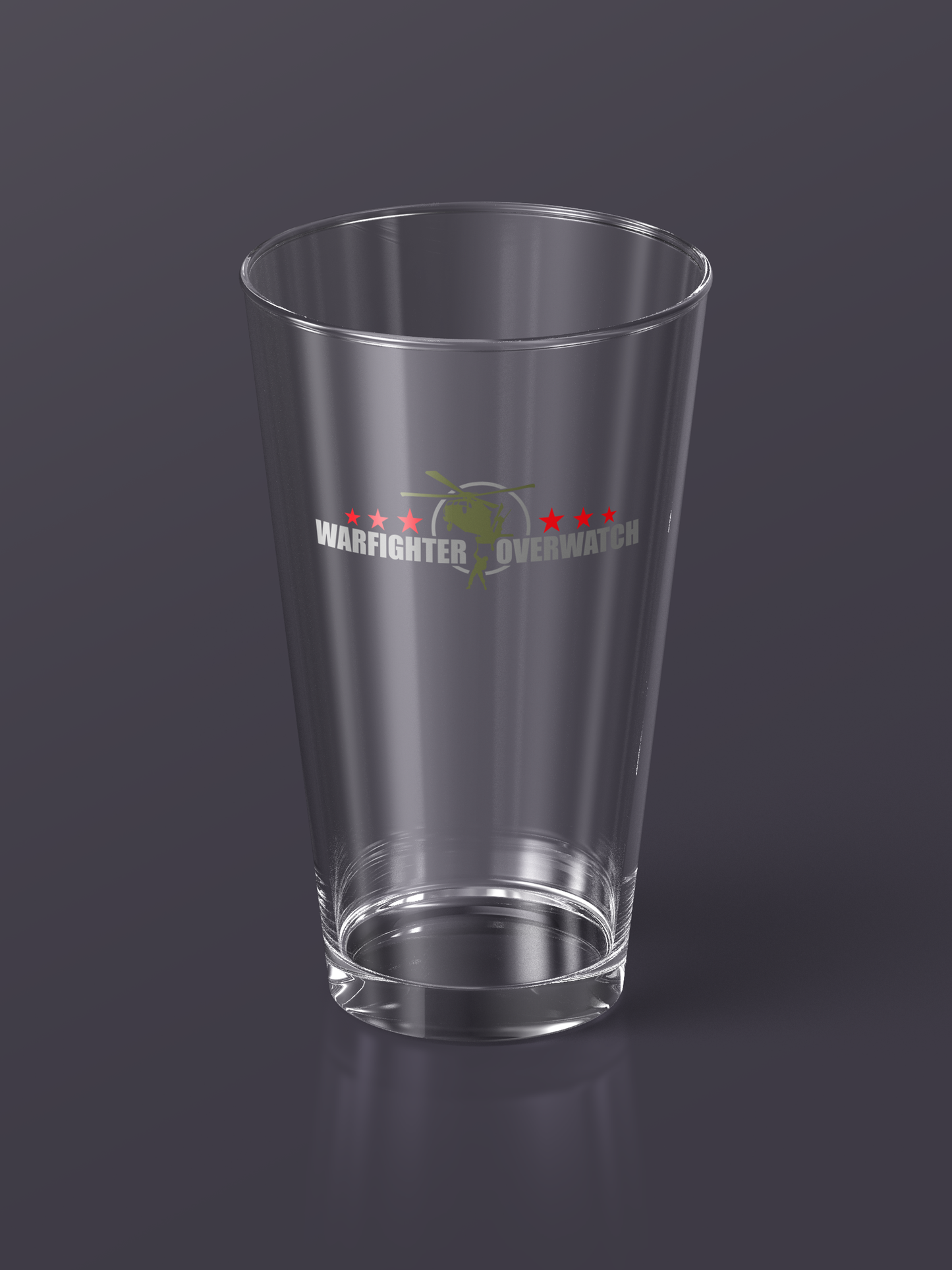 Warfighter Overwatch 16oz Pint Glass